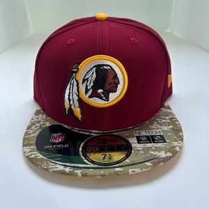 New Era Washington Redskins Cap Hat 59Fifty Fitted Sz: 7 5/8 MLB